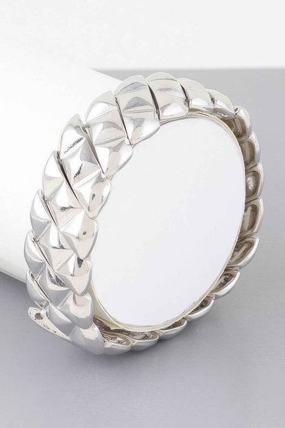 Diamond Scale Cuff Bracelet