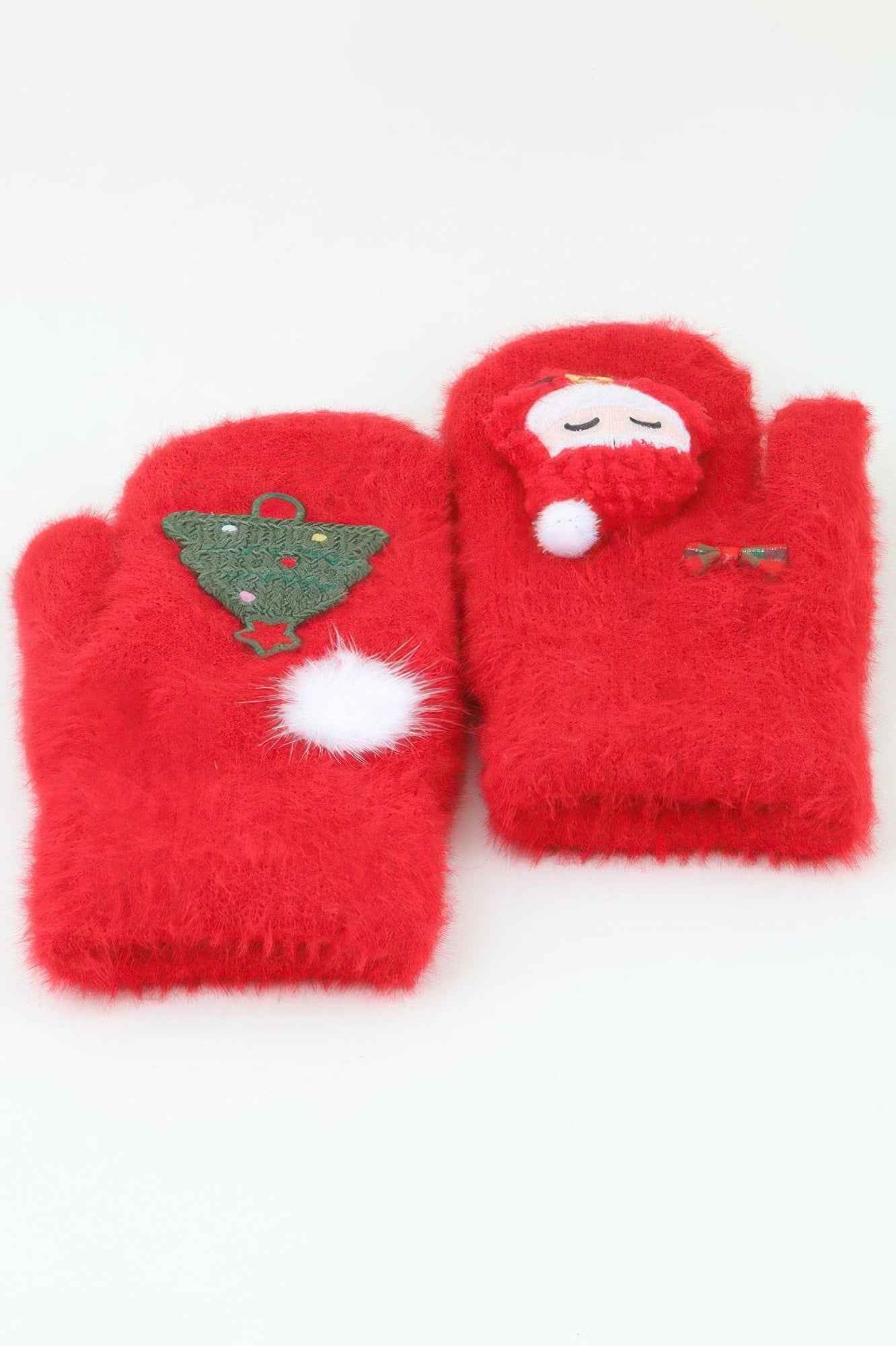 Happy Santa Mitten Gloves