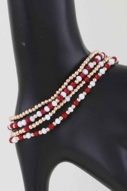 Alternating Stone Beaded Bracelet