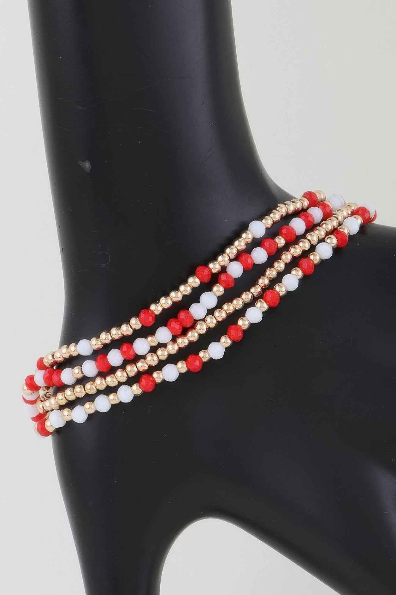 Alternating Stone Beaded Bracelet