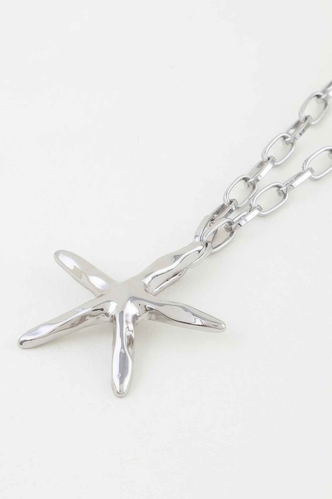 Shiny Starfish Link Chain Necklace