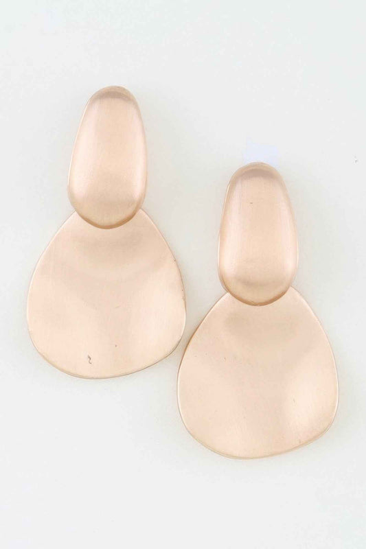 Minimal Matte Drop Earrings
