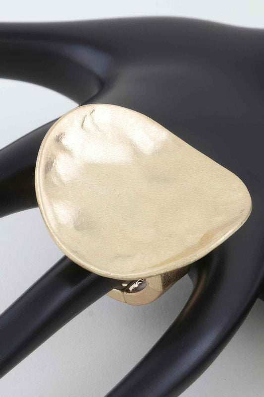 Hammered Plate Wrap Ring