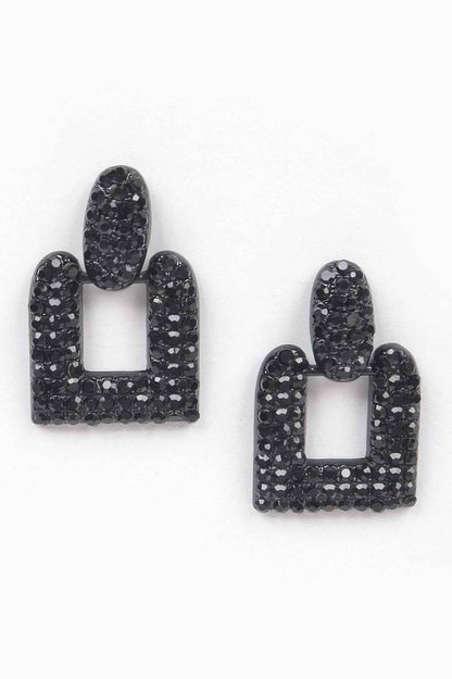 Open Cut Rhinestone Earring