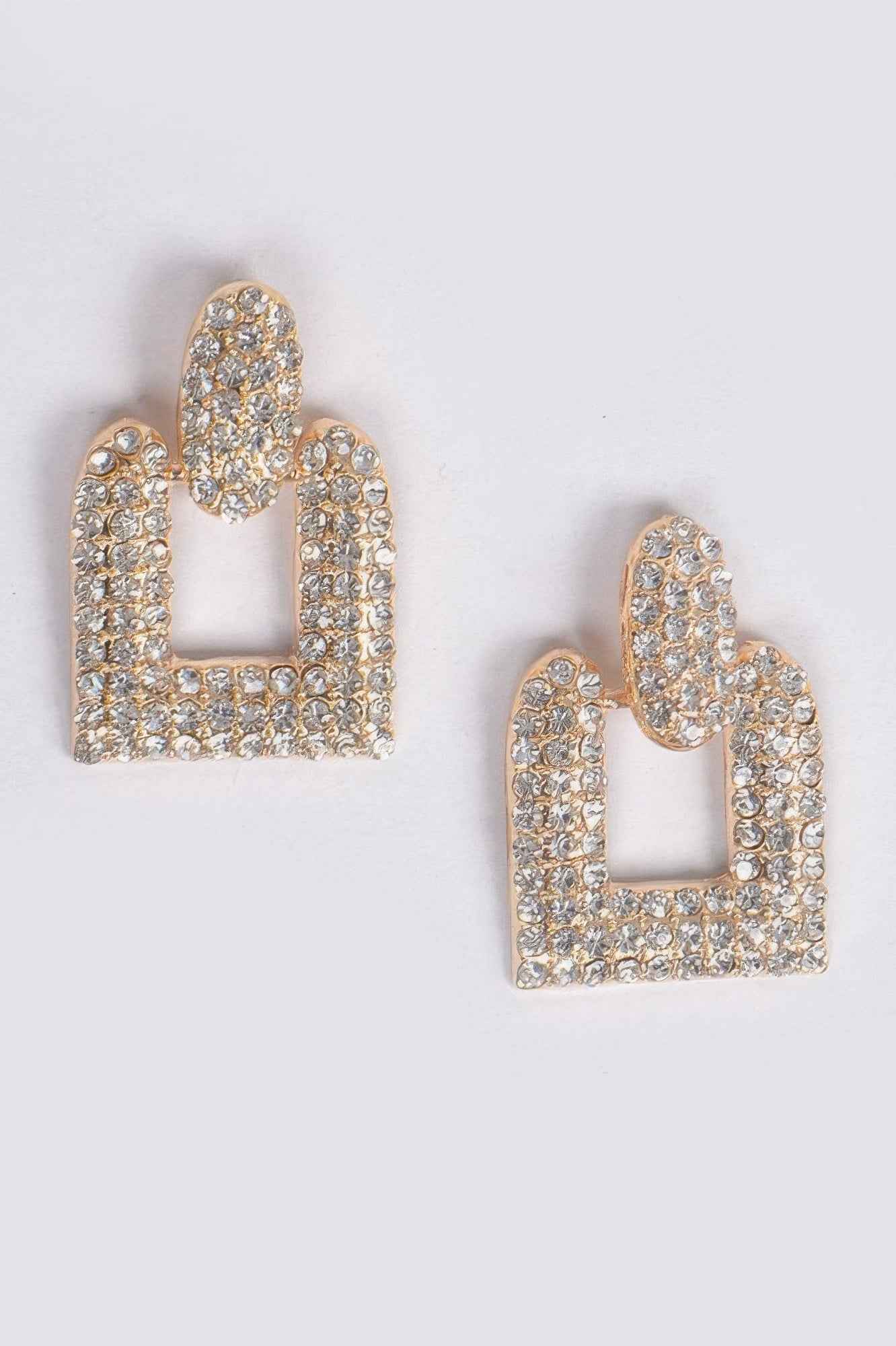 Open Cut Rhinestone Earring