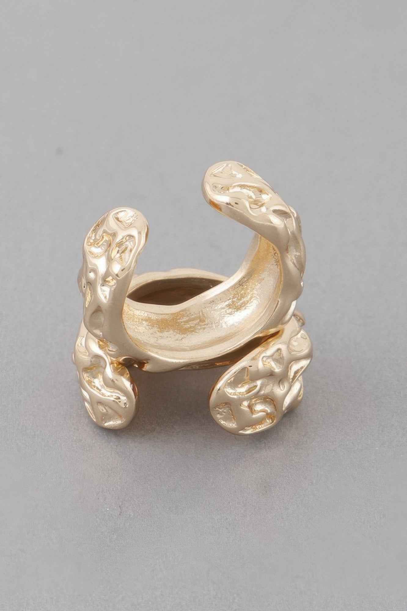 Abstract Ripple Hoop Earrings