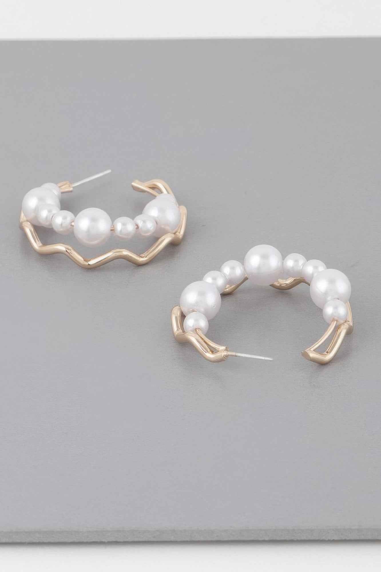 Zig 2as Faux Pearl Earrings