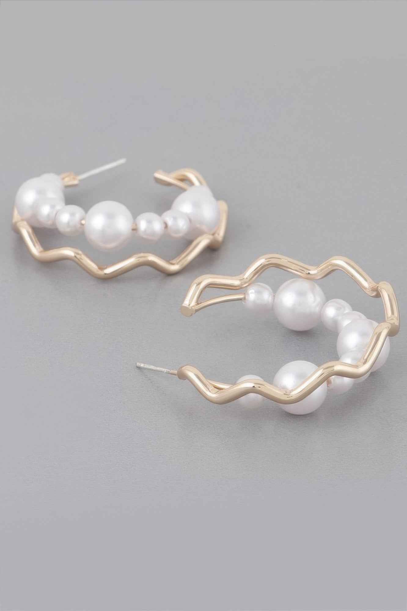 Zig 2as Faux Pearl Earrings
