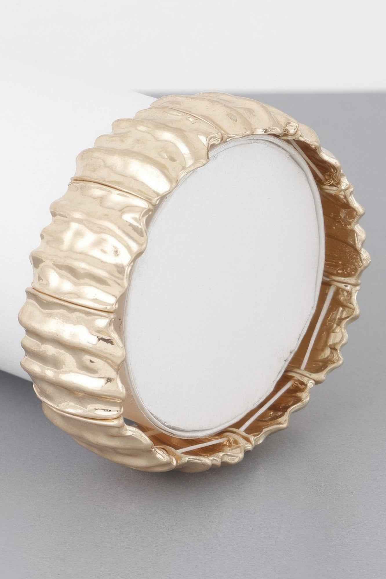 Multi Hammered Metal Bracelet