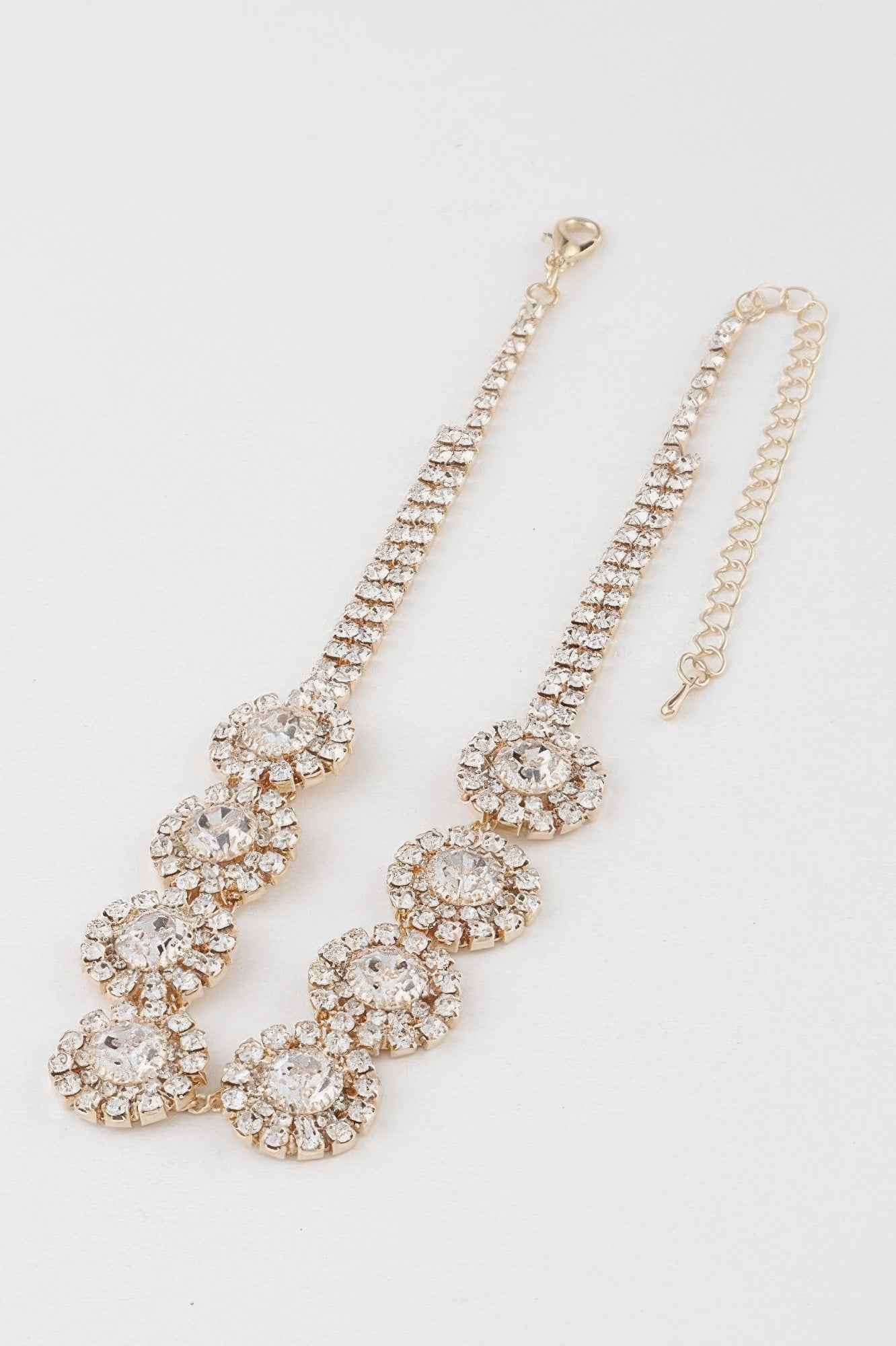 Emerald Green Rhinestone Choker Necklace