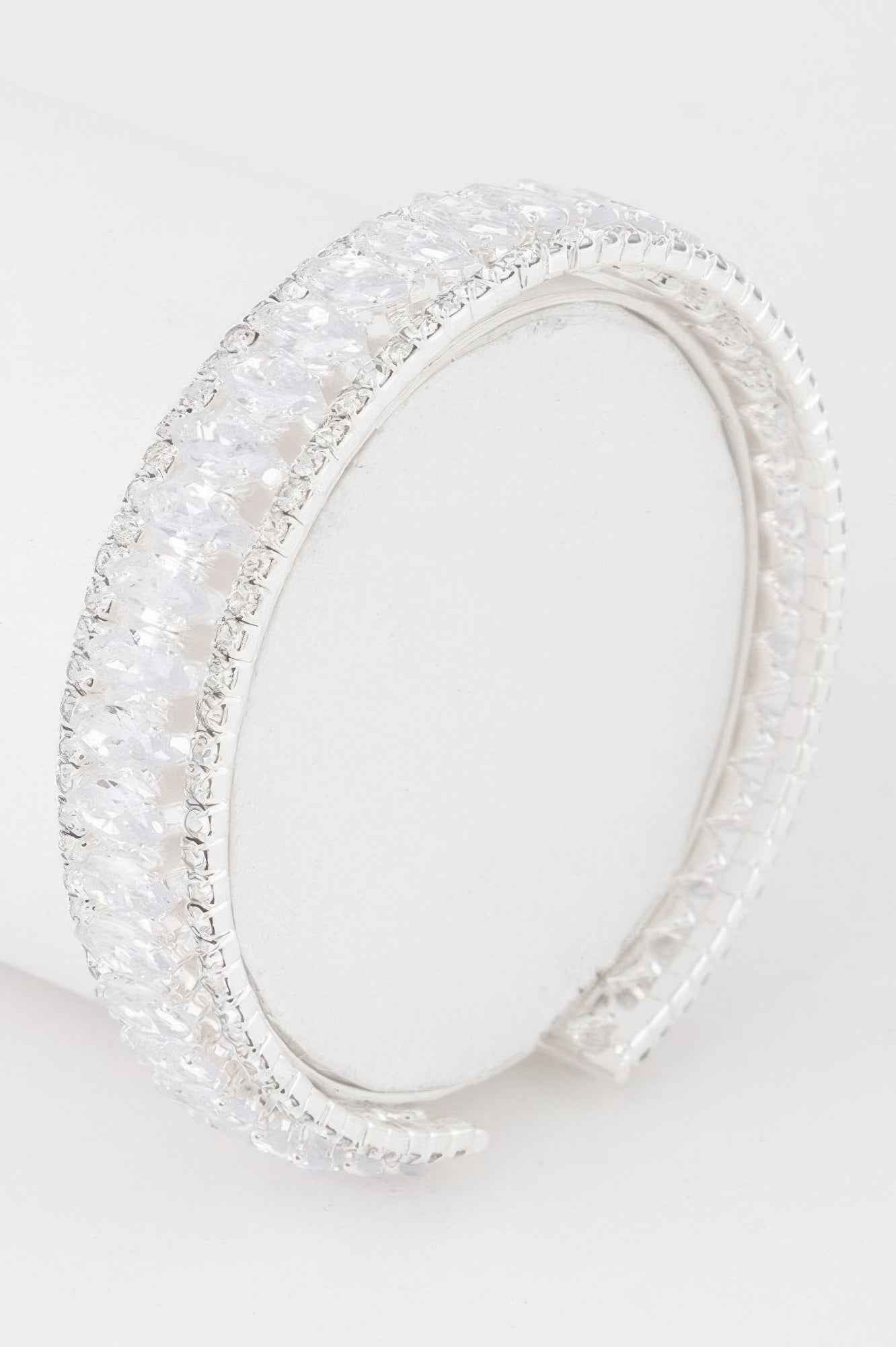 Classic Crystal Bar Cuff Bracelet