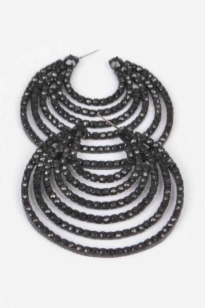 Rhinestone Statement Earrings