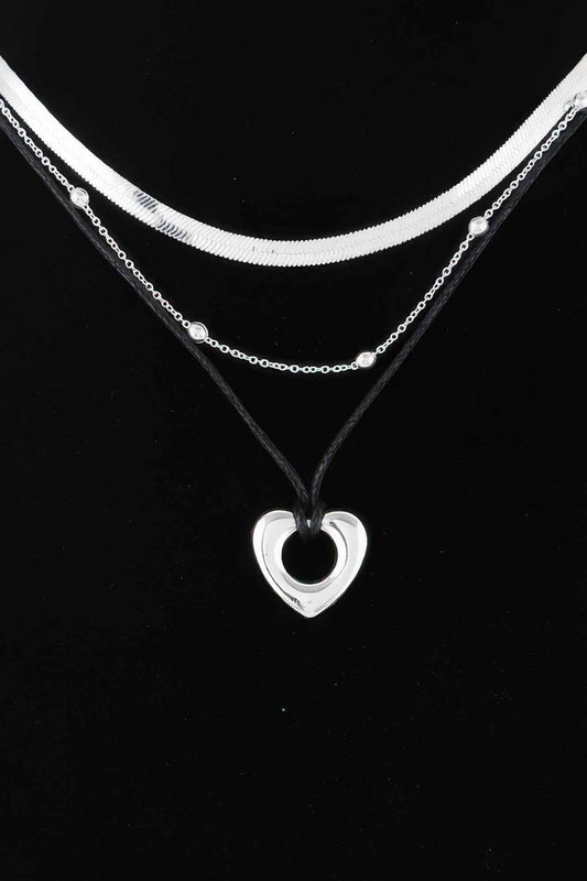 Multi Open Heart Necklace
