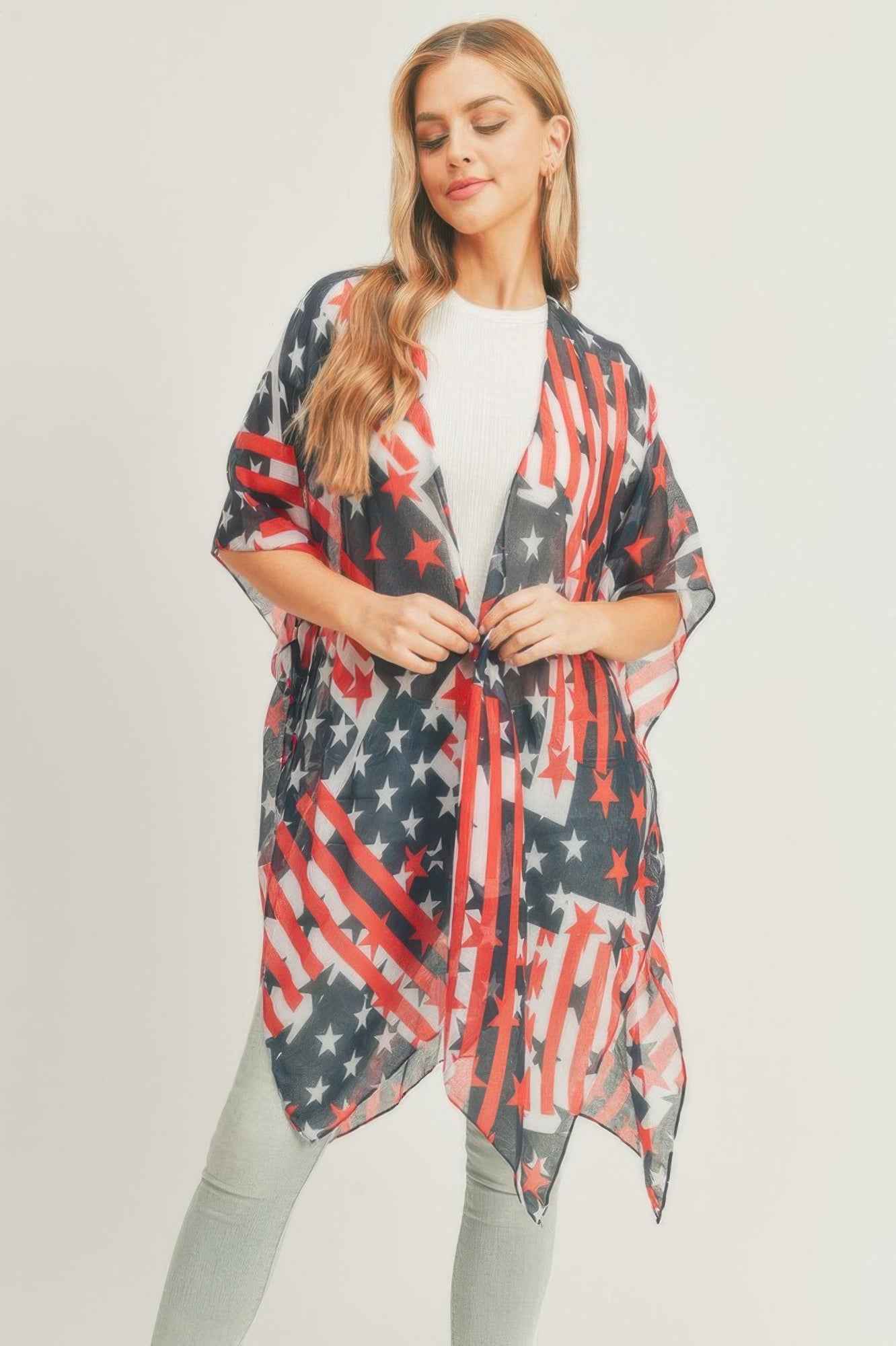 American Flag Kimono