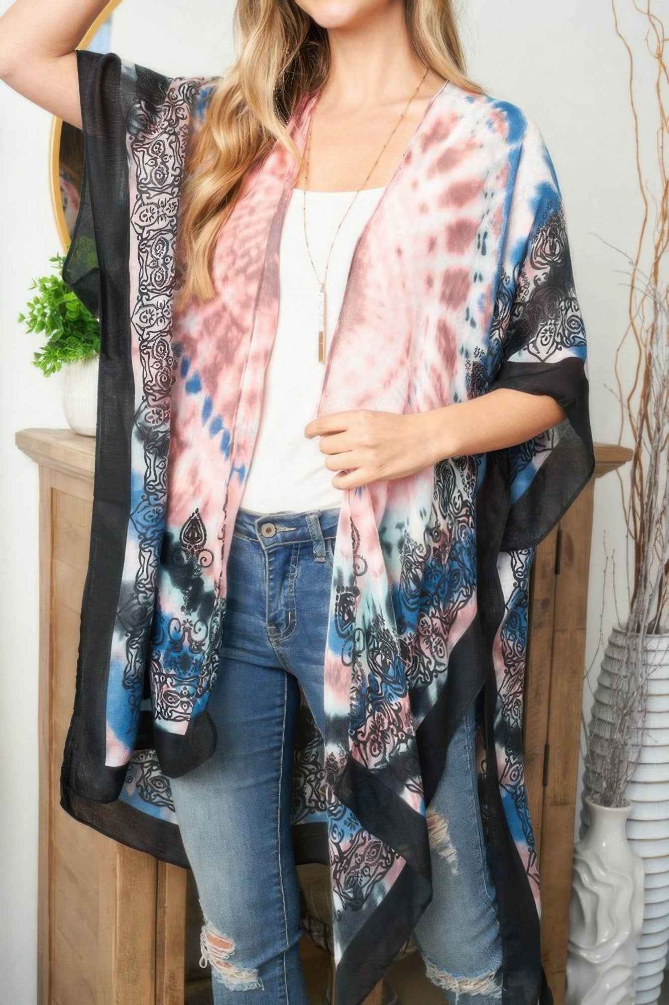 Tie Dye Boho Kimono