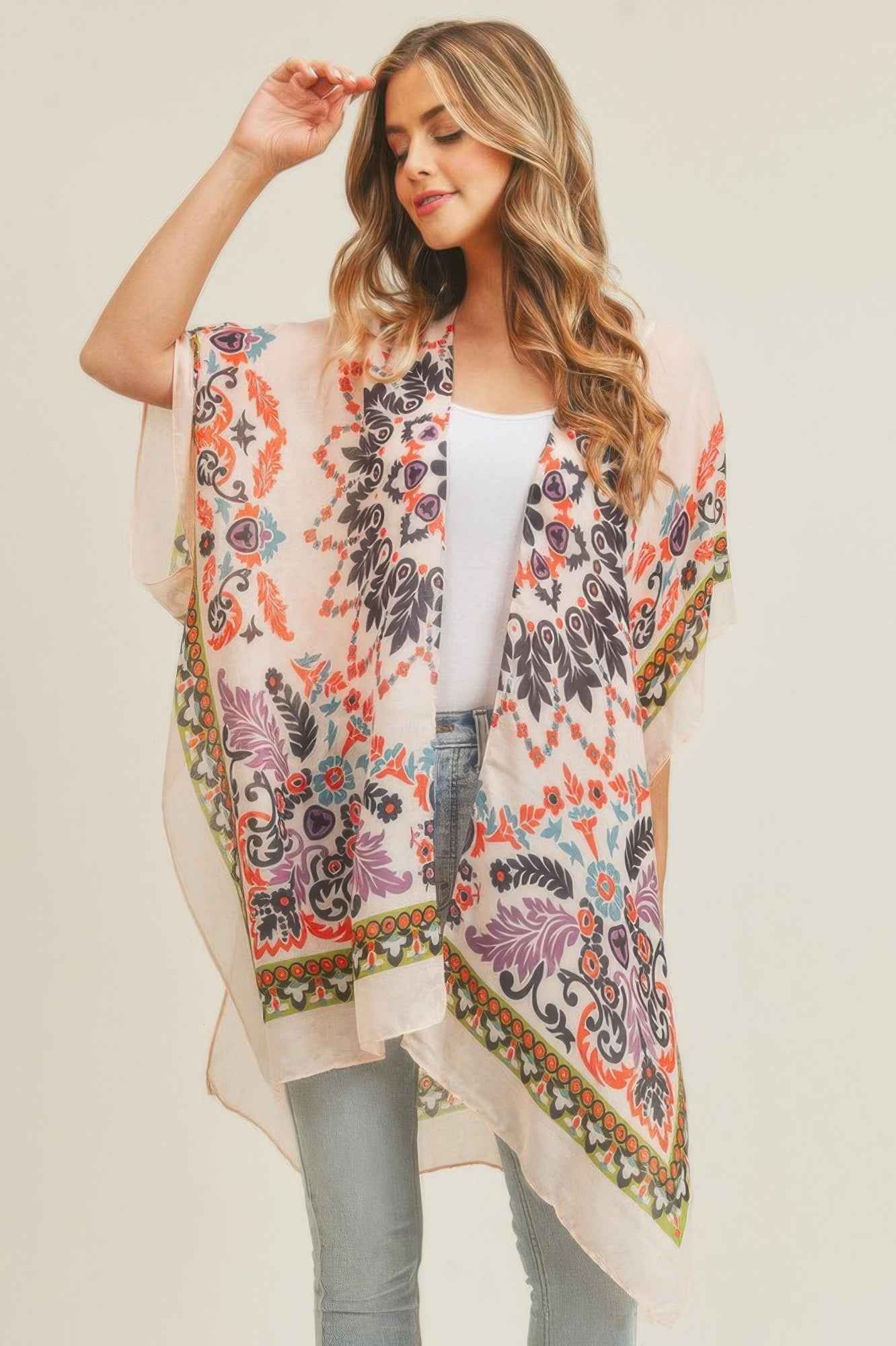Bohemian Print Kimono