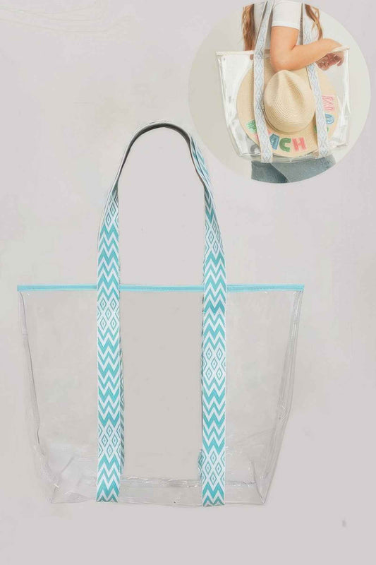 Hat Carrying Clear Tote Bag