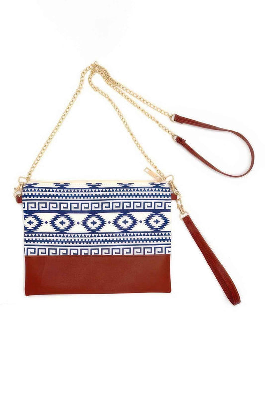 Aztec Crossbody & Wristlet Bag