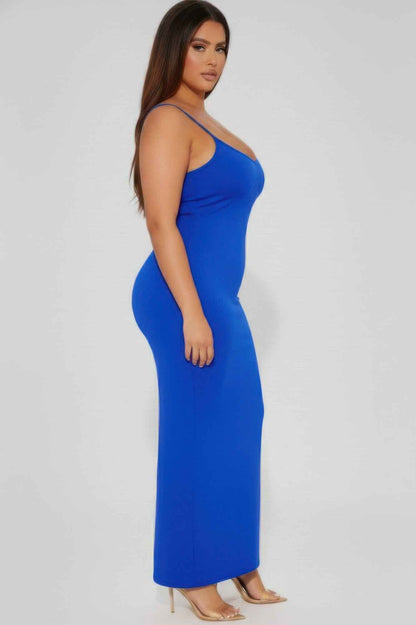 Plus Ribbed Mermaid Hem Cami Dress