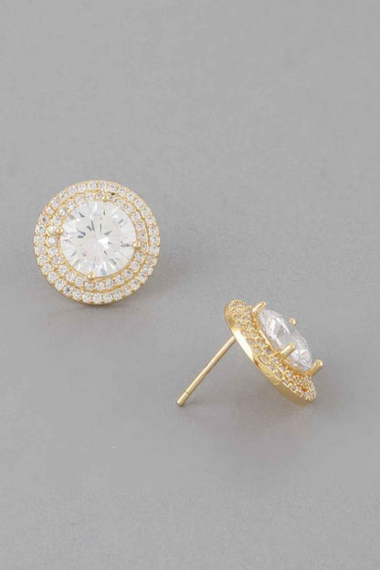 Crystal Rhinestone Stud Earrings