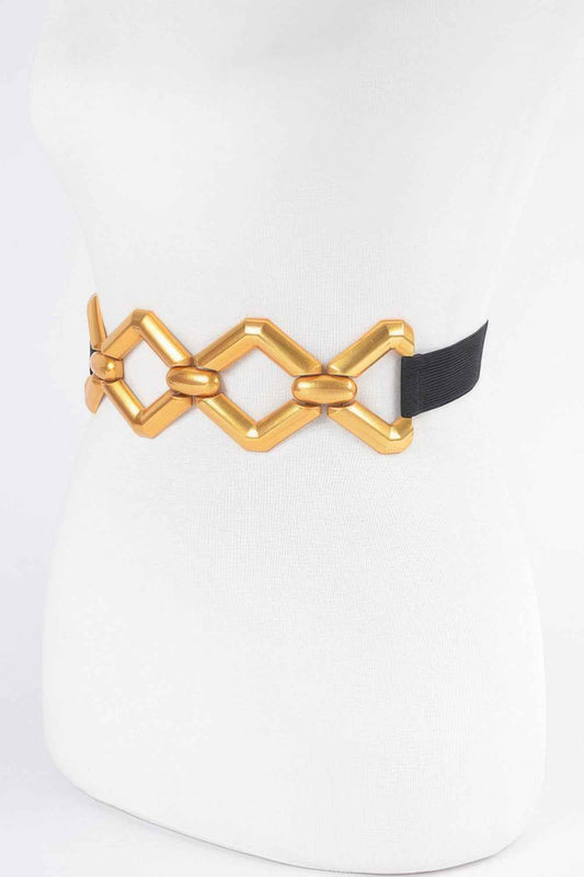 Multi Metal Buckle Elastic Plus Size Belt
