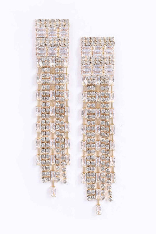 Rhinestone Tassle Earring