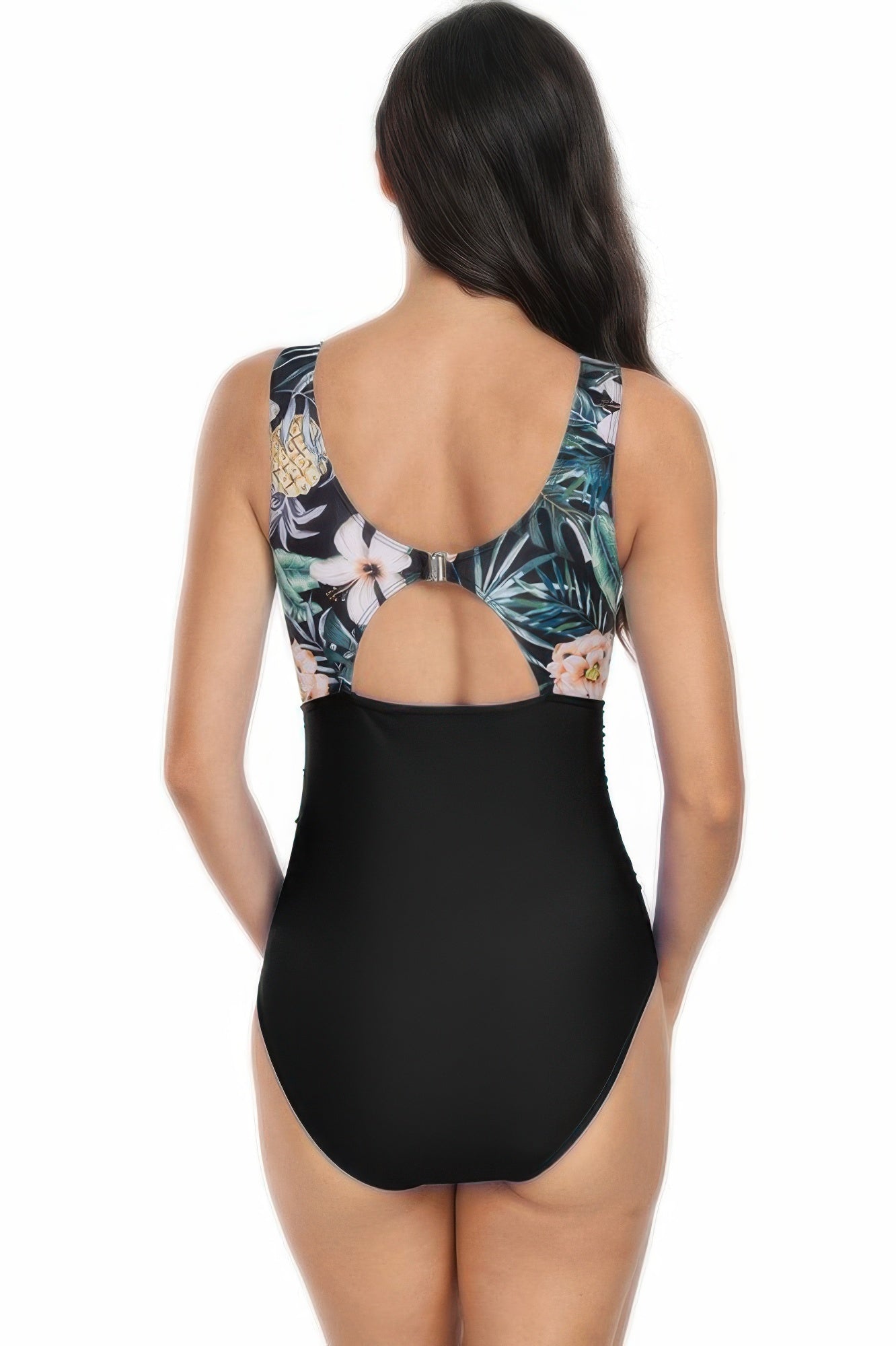 Sleeveless Color Block Floral Fit Lace Swimsuits - It's a Girly Place