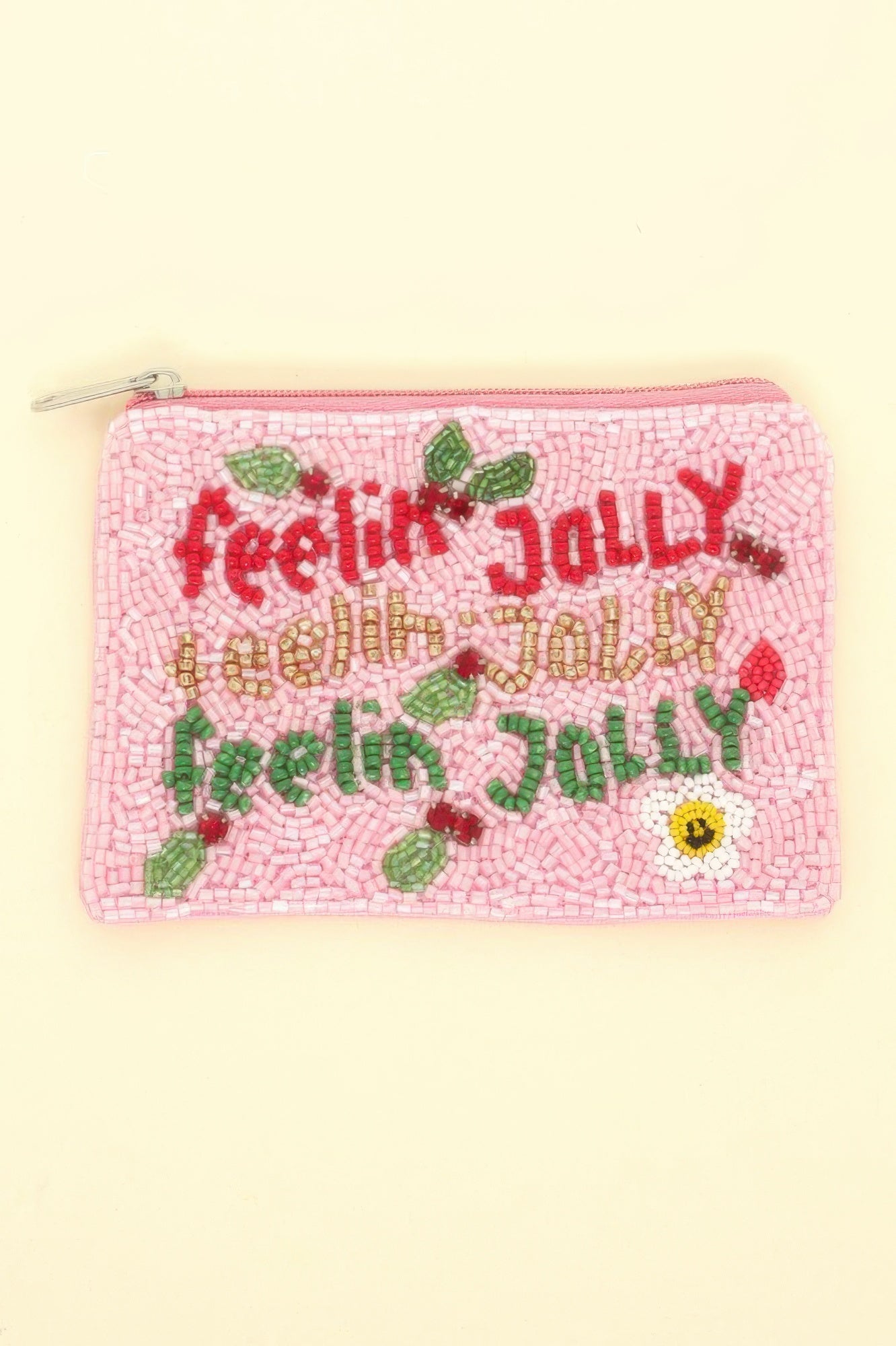 Christmas Themed Beaded Coin Bag - It's a Girly Place