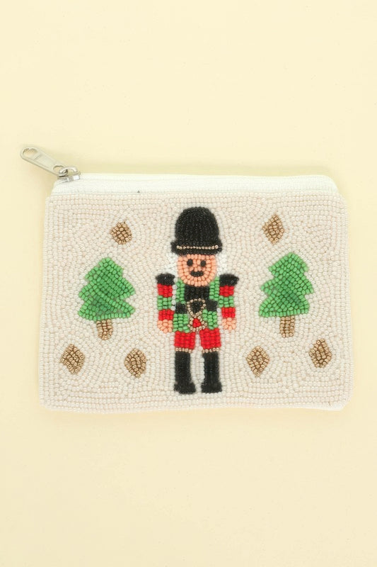 Christmas Nutcrack Beaded Coin Bag - It's a Girly Place