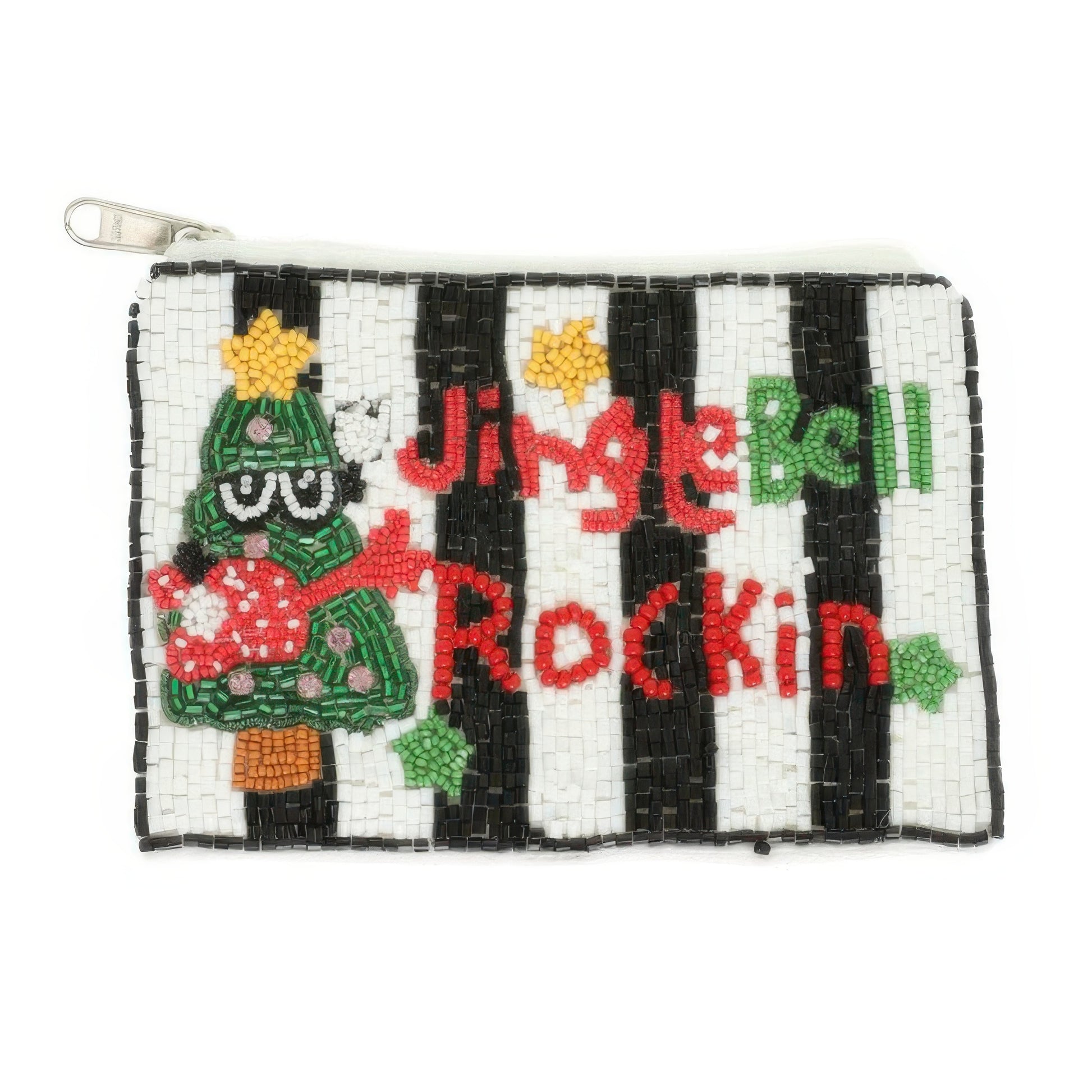 Christmas Jingle Bell Rockin Beaded Coin Bag - It's a Girly Place