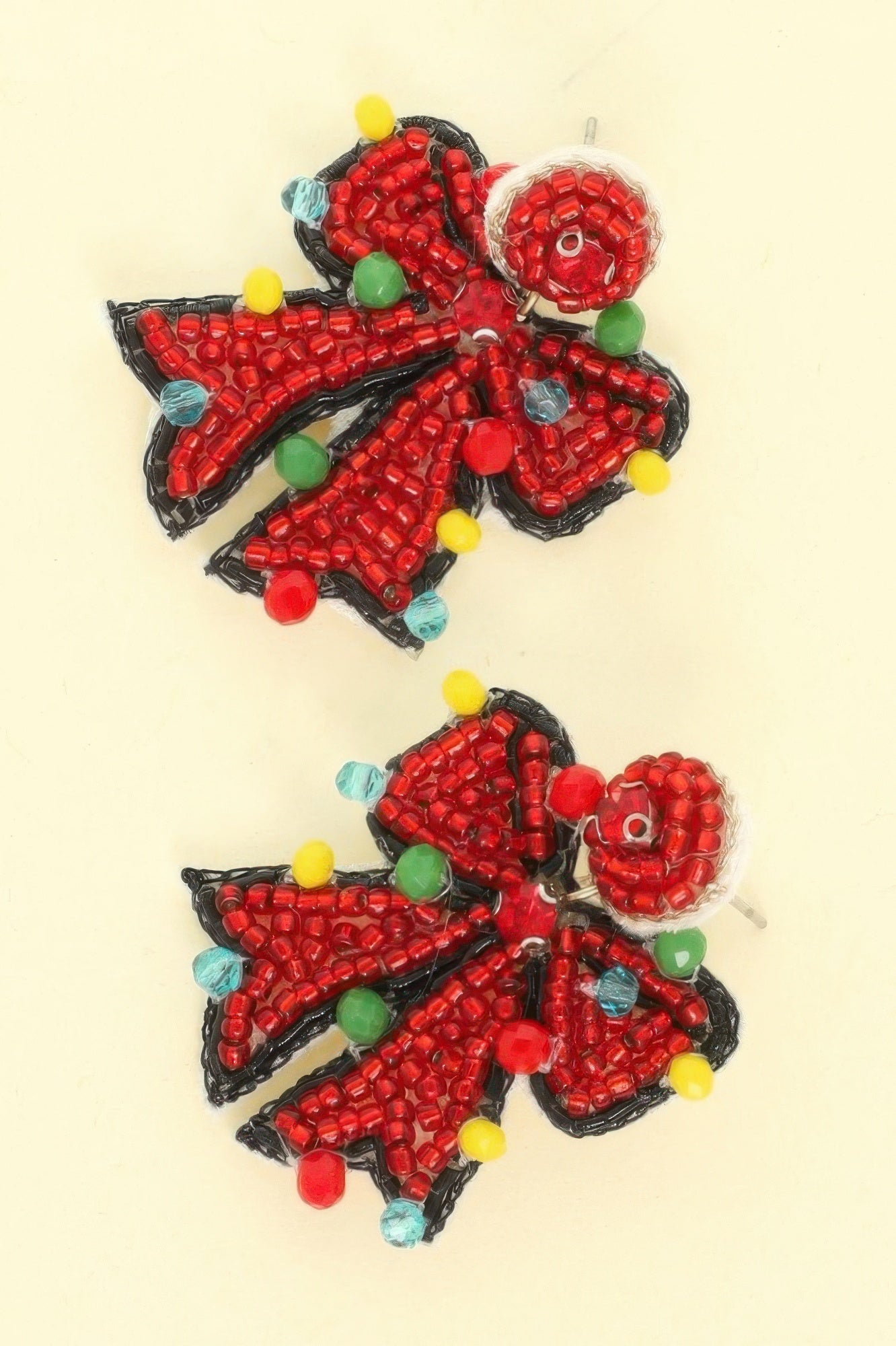 Christmas Bow Post Dangle Earrings - It's a Girly Place