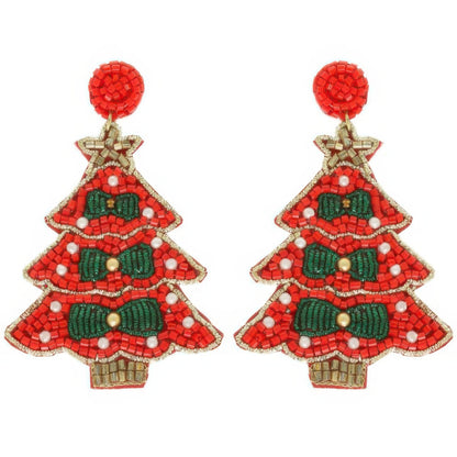 Jeweled Christmas Tree Post Earrings - It's a Girly Place