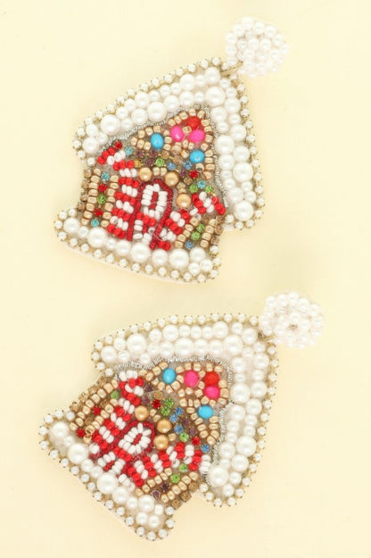 Christmas Gingerbread House Post Earrings - It's a Girly Place