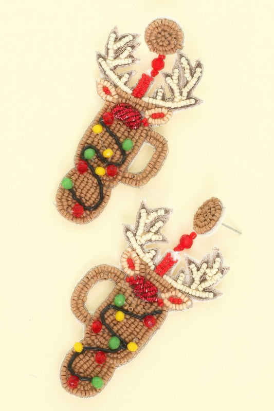 Christmas Rudolph's Cup Post Earrings - It's a Girly Place