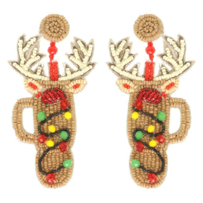 Christmas Rudolph's Cup Post Earrings - It's a Girly Place