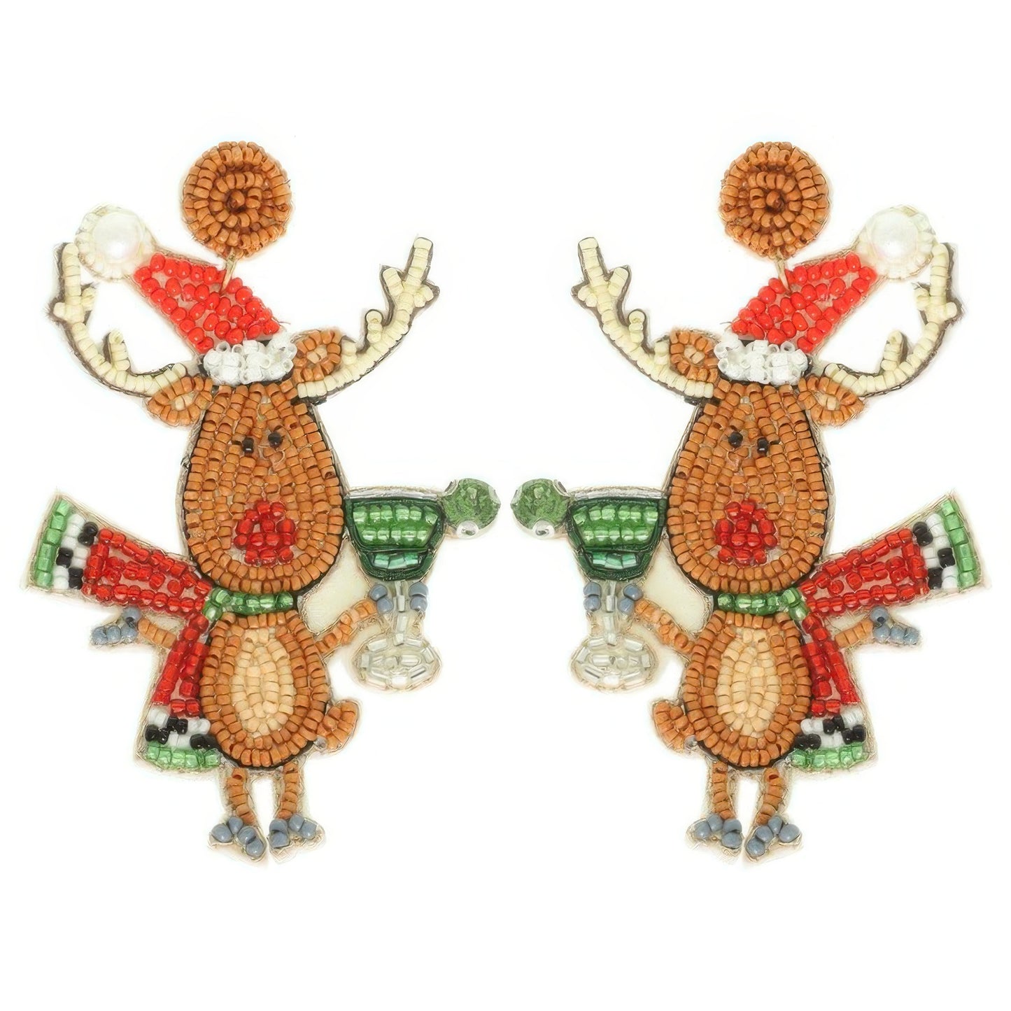 Christmas Festive Reindeer Post Earrings - It's a Girly Place