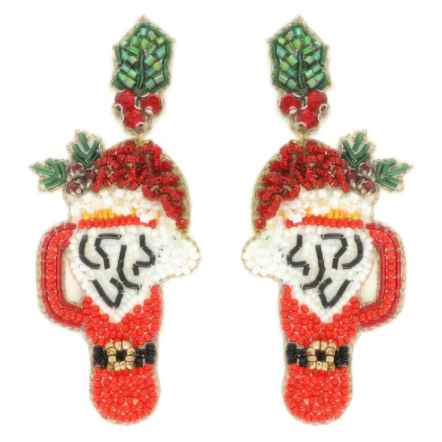 Christmas Santa's Cup Post Earrings - It's a Girly Place