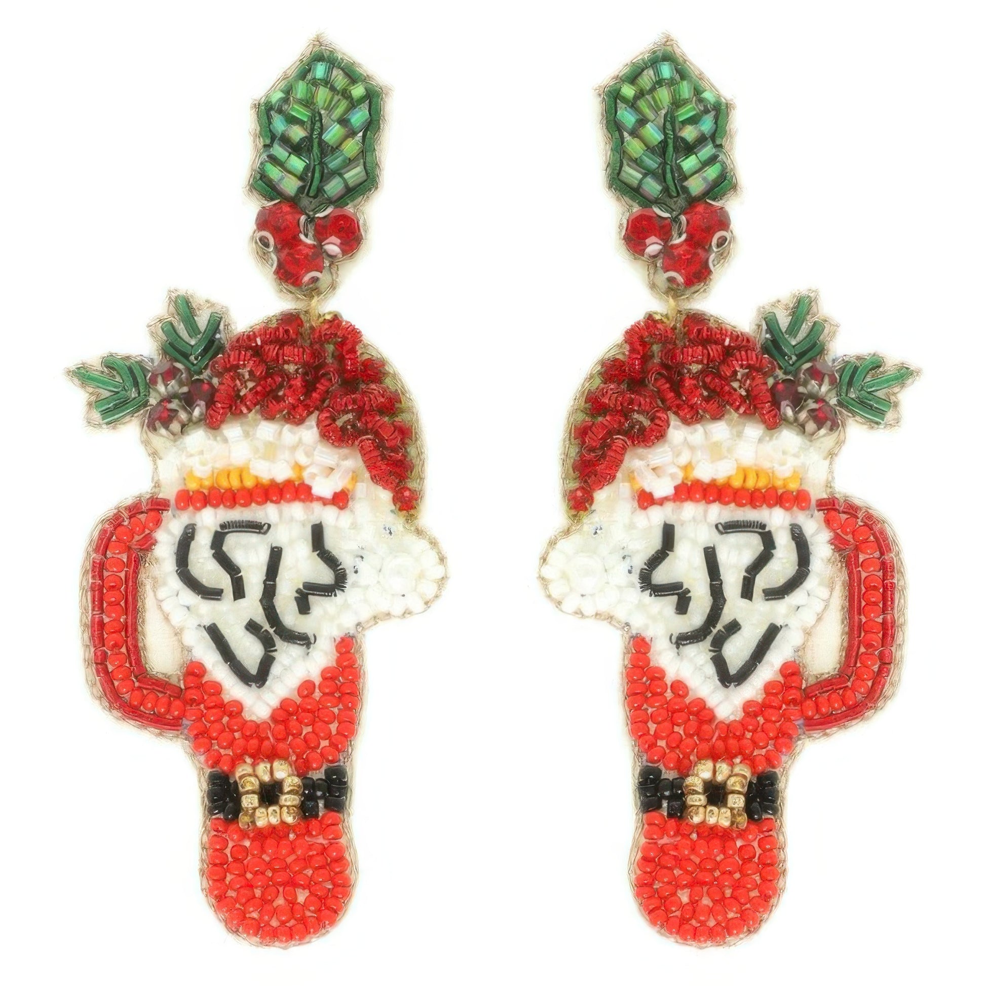 Christmas Santa's Cup Post Earrings - It's a Girly Place