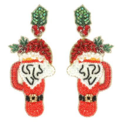 Christmas Santa's Cup Post Earrings - It's a Girly Place