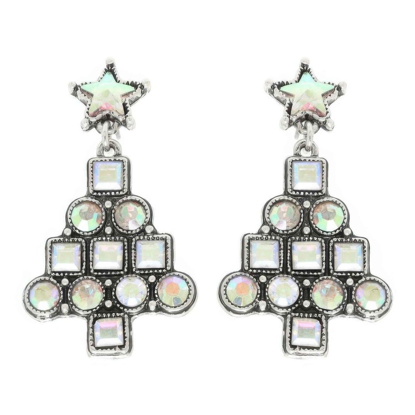 Western Christmas Tree Post Earrings