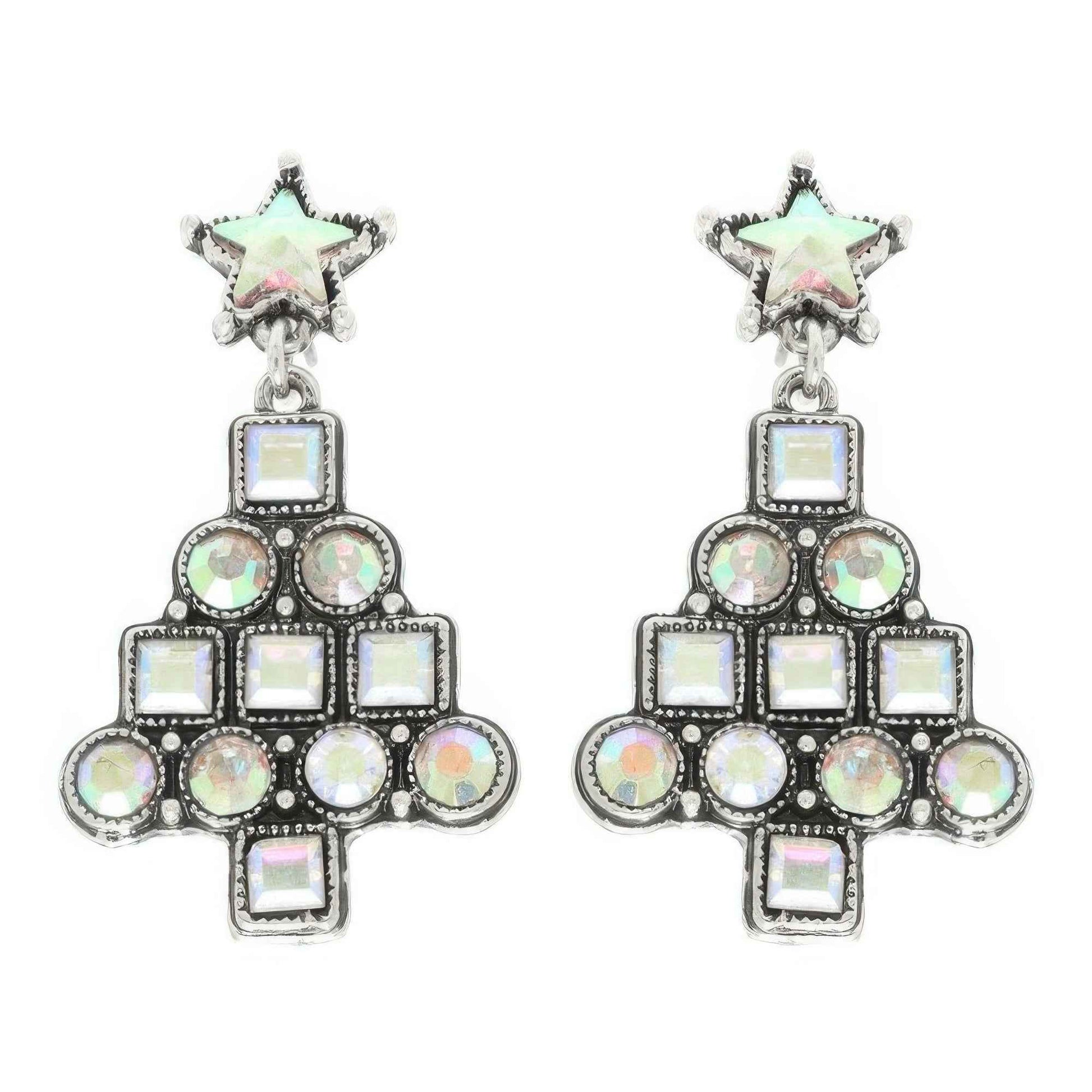 Western Christmas Tree Post Earrings