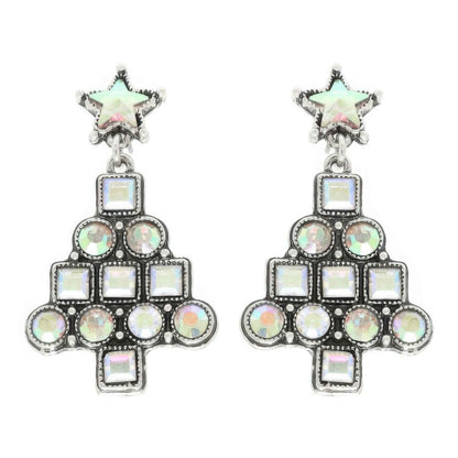 Western Christmas Tree Post Earrings