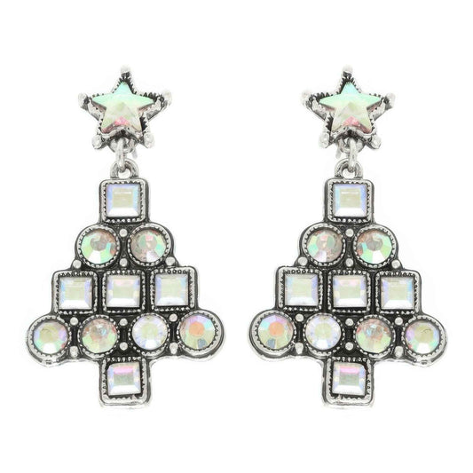 Western Christmas Tree Post Earrings