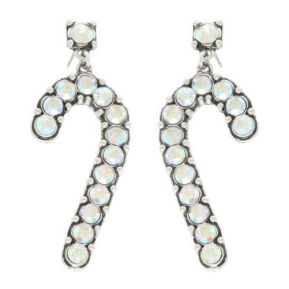 Western Christmas Candy Cane Post Earrings