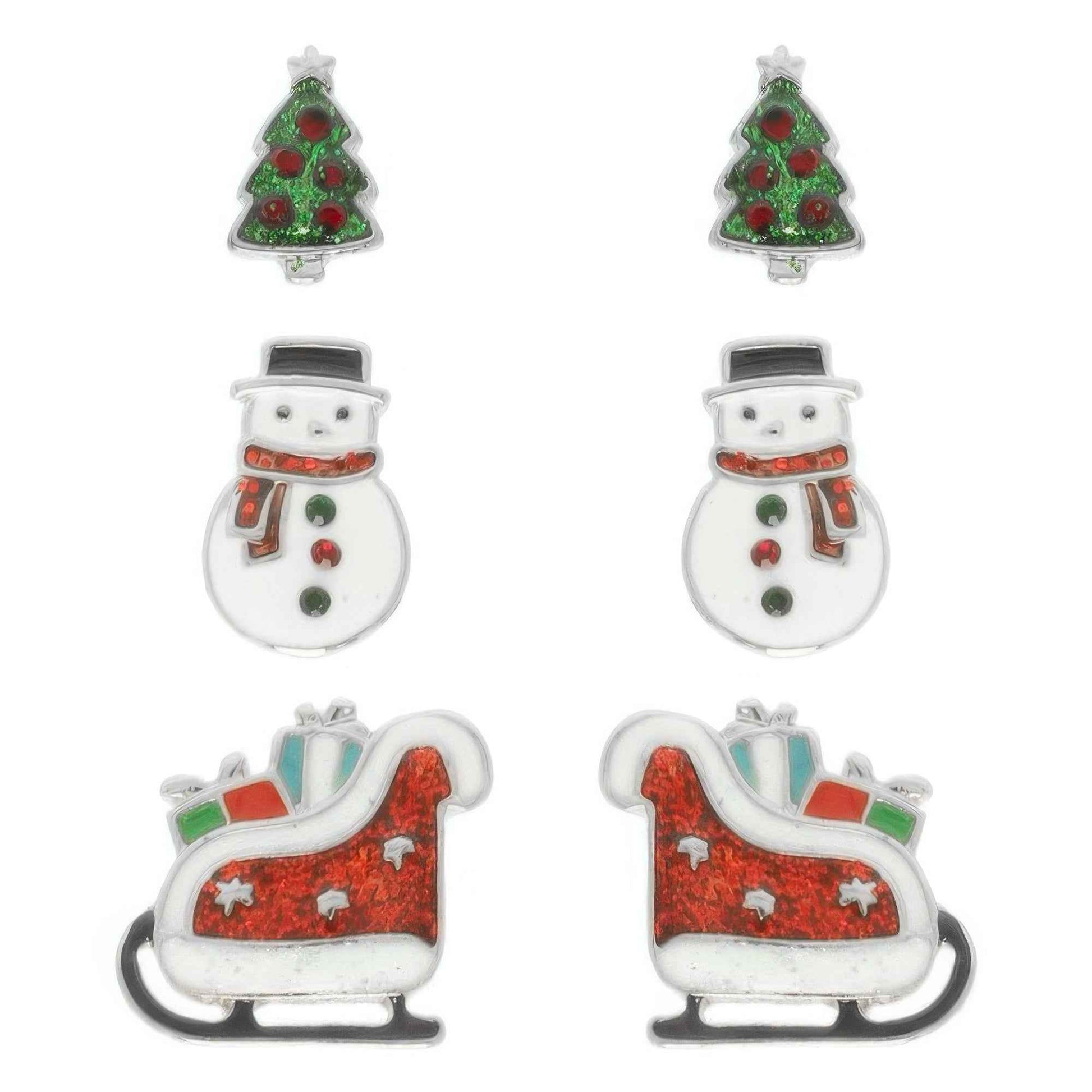 Christmas Theme Assorted Multi Pair Earring Set