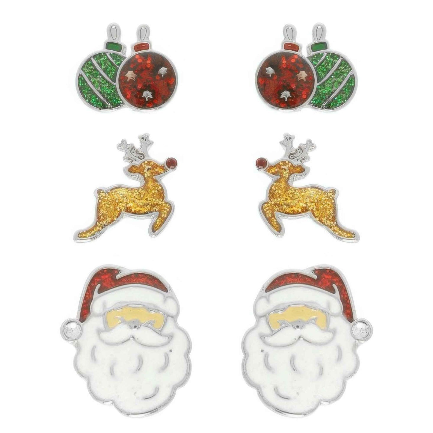 Christmas Theme Assorted Multi Pair Earring Set