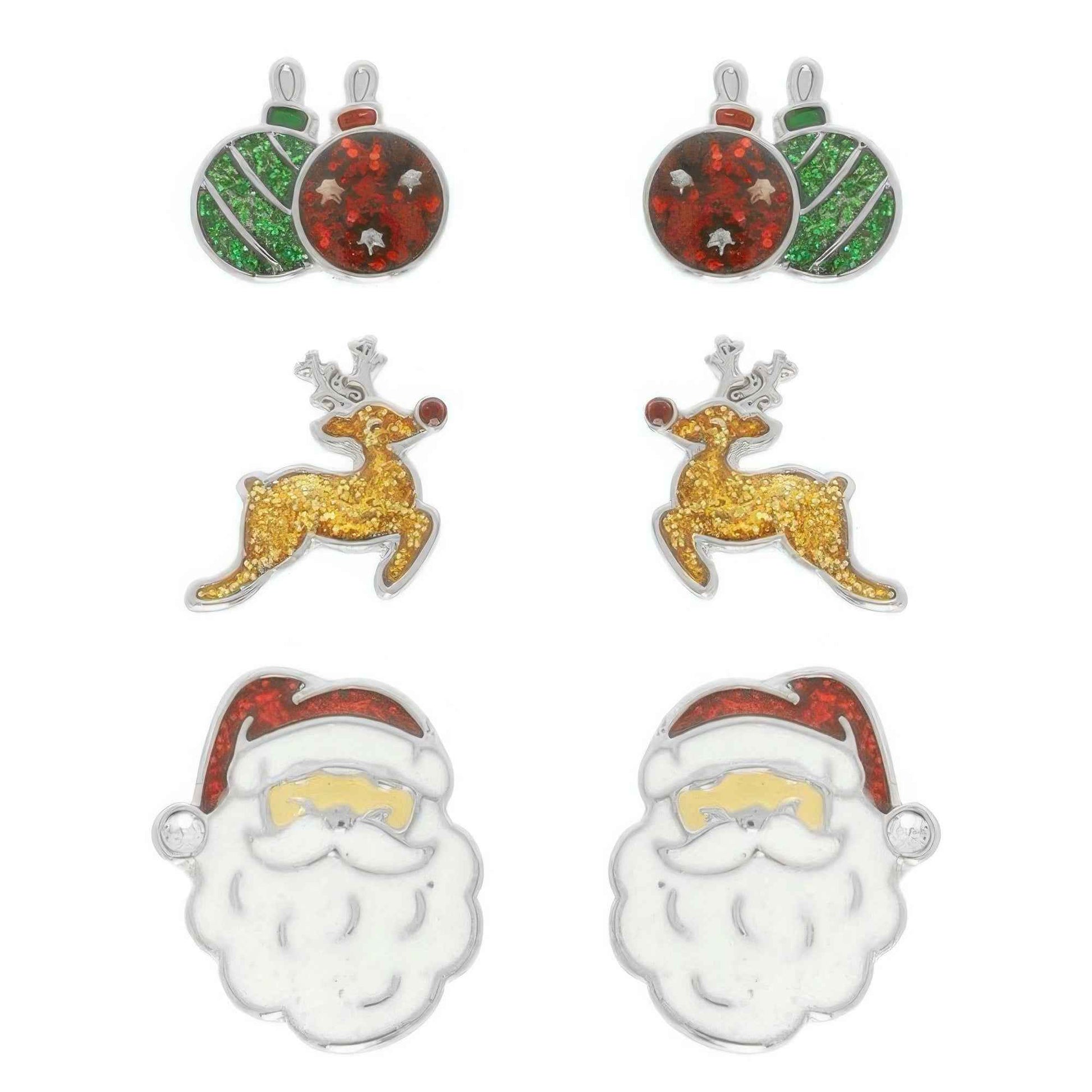 Christmas Theme Assorted Multi Pair Earring Set