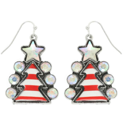 Western Christmas Tree Post Earrings