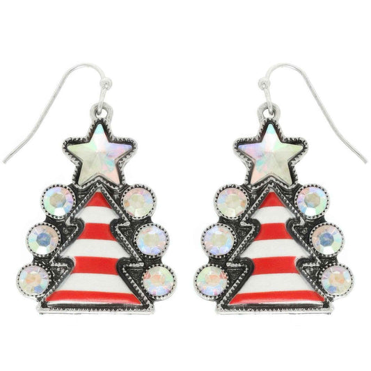 Western Christmas Tree Post Earrings