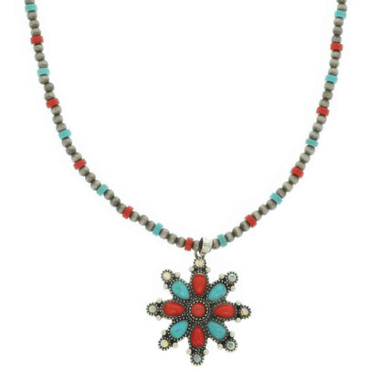 Western Christmas Snowflake Pendant